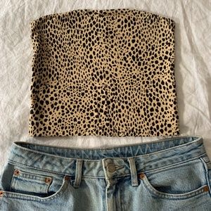Animal Print Crop Top Pacsun